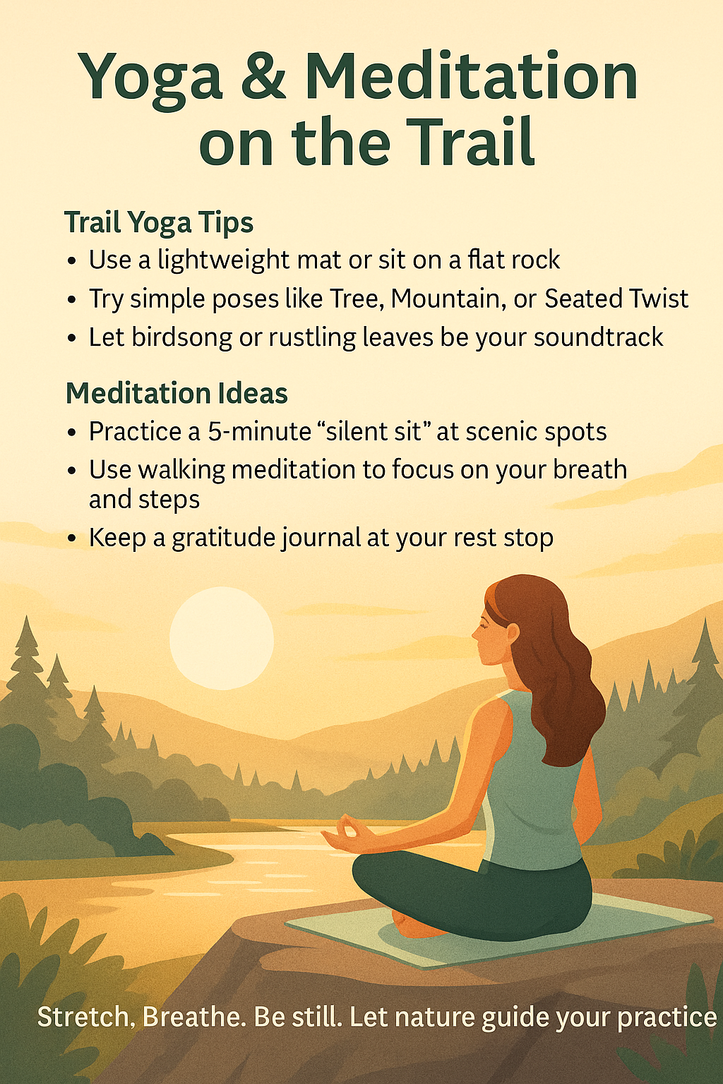 Yoga on the Trail Infographic